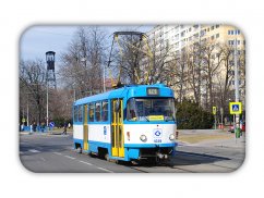 Magnetka: tramvaj ČKD Tatra T3G Ostrava