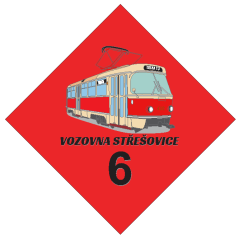 Fensterschild - Betriebshof Střešovice