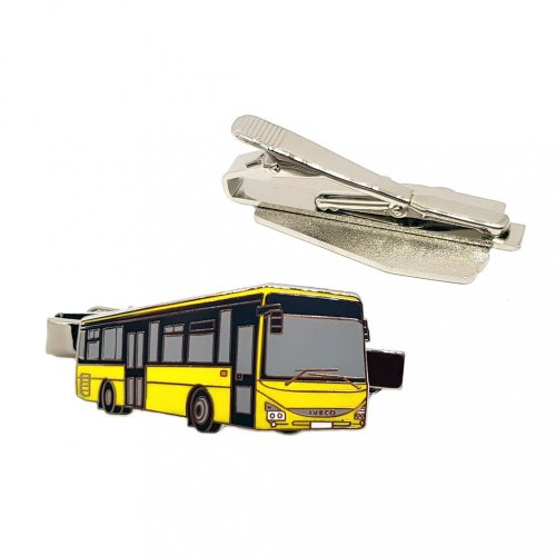 Tie clip bus Iveco Crossway LE 12M - yellow