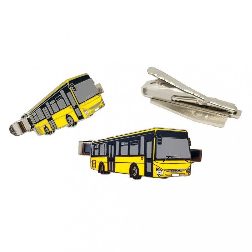 Tie clip bus Iveco Crossway LE 12M - yellow