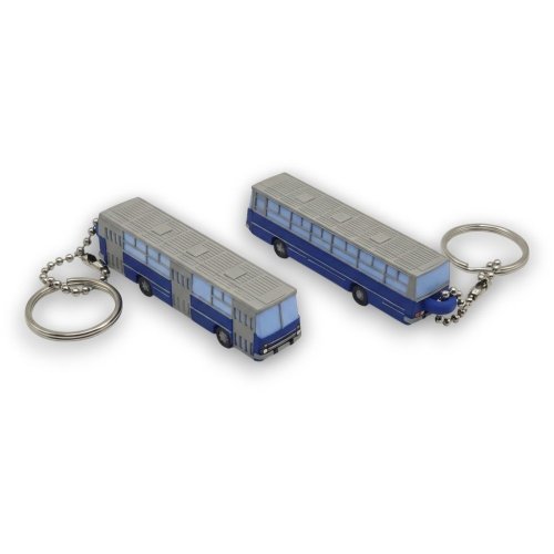 Přívěšek na klíče autobus Ikarus 260 - modrý