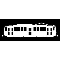 Naklejka ČKD Tatra T5C5 - prawa - szerokość 15 cm