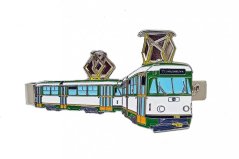 Kravatová spona tramvaj  ČKD Tatra T2R Liberec