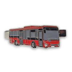 Kravatová spona autobus Iveco Crossway LE 12M - červený