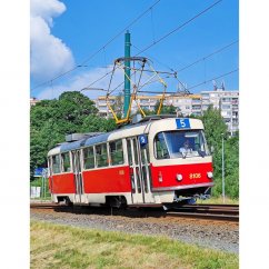Taška přes rameno - tramvaj ČKD Tatra T3M Liberec