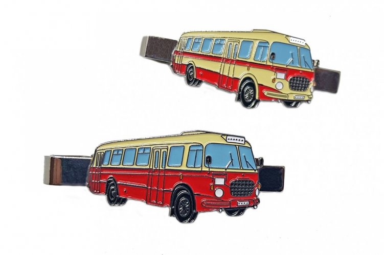 Kravatová spona autobus Škoda 706 RTO - červený