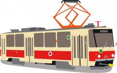 Poduszka - tramwaj ČKD Tatra T5B6
