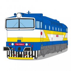 T-shirt - locomotive 754