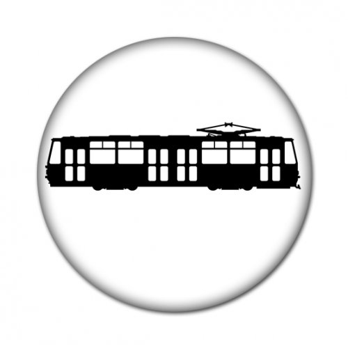 Przypinka 1212: tramwaj Konstal 105Na