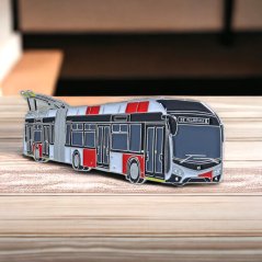 Tie clip trolleybus SOR TNS 18 Praha