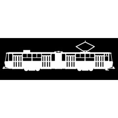 Naklejka ČKD Tatra KT4 prototyp - szerokość 18 cm