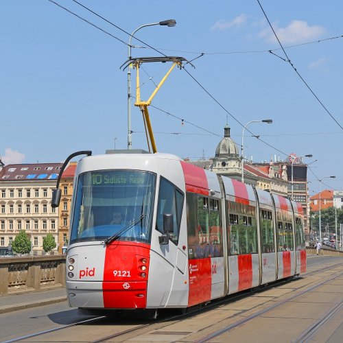 Untersetzer - Straßenbahn Škoda 14T