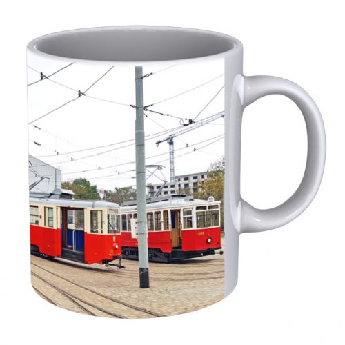 Mug - historical trams in Wroclaw