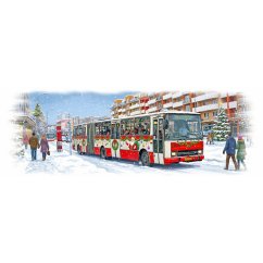 Plecháček - autobus Karosa B741 - vánoční motiv