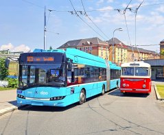 Podkładka pod mysz - trolejbusy Škoda 27Tr Solaris i Škoda 8Tr
