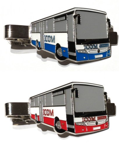 Kravatová spona autobus Mercedes Intouro Icom - modrý