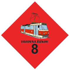 Fensterschild - Betriebshof Žižkov