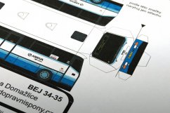 Papiermodell Bus SOR C 9,5 PROBO BUS Domažlice