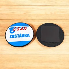 Magnet - Haltestellenschild - ČSAD