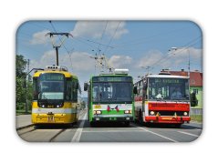 Magnetka: vozidla MHD Plzeň