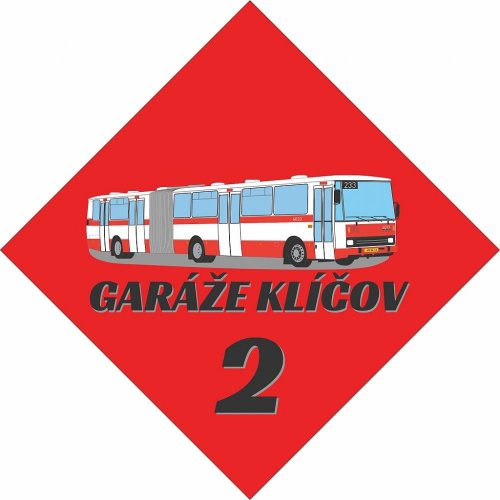 Tapadókorongos tábla - autóbuszgarázs Klíčov