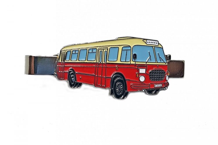 Kravatová spona autobus Škoda 706 RTO - červený