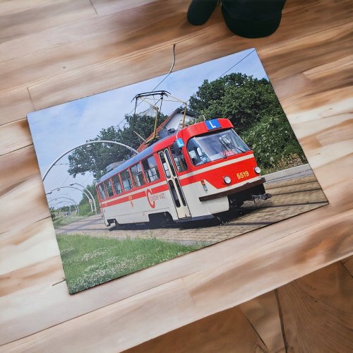 Postcard: Training tram ČKD Tatra T3M