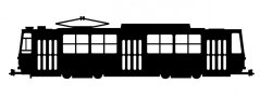 Naklejka ČKD Tatra T5C5 - lewo - szerokość 15 cm