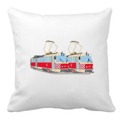 Kissen - Prag Straßenbahn Pflüge