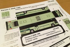 Papiermodell Bus Karosa C954 Karlovy Vary