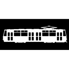 Sticker  Konstal 105Na - width 15 cm
