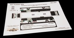 Vystřihovánka autobus Den Oudsten B96 autobusy Karlovy Vary