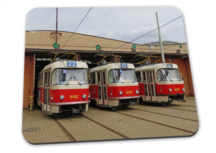 Podložka pod myš - tramvaje ČKD Tatra T3M