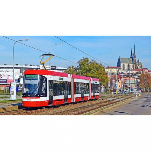 Hrnek - tramvaj Škoda 45T Brno