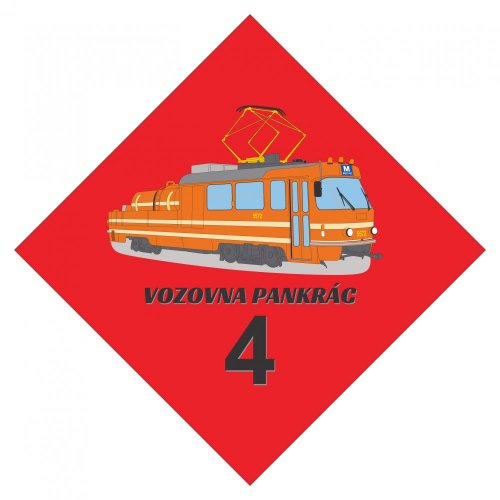 Cedulka - vozovna Pankrác