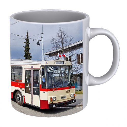 Hrnek - trolejbus Škoda 15Tr Brno