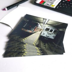 Postkarte: U-Bahn M1 und Ecs