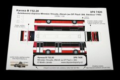Model kartonowy autobus Karosa B 732 Zbiroh