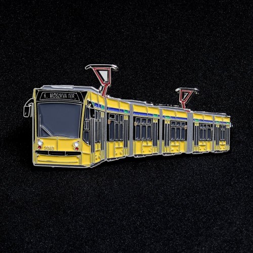 Kravatová spona tramvaj Siemens Combino Budapešť