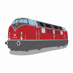 Grafika - lokomotiva V 200