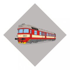Grafika - motorový vůz 854